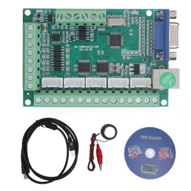 Imagem de GRCFUMO 1 PC 5 Kit de cartão de controle do eixo, cartão de vôo do cartão de controle de movimento, v3.25 5 Placa de controle de movimento USB Sonda Z para uma máquina de moagem