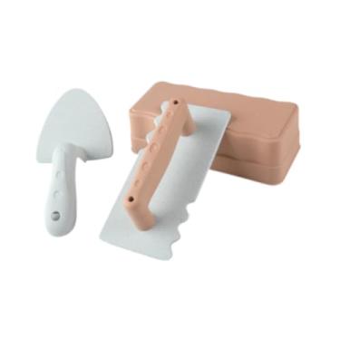 Imagem de JunZheHub Kits de Construção de Castelos de Areia para Fazer Tijolos de Neve, Jogos Ao Ar Livre para Crianças, Ferramenta Portátil para Castelos de Areia para C, Marrom Claro