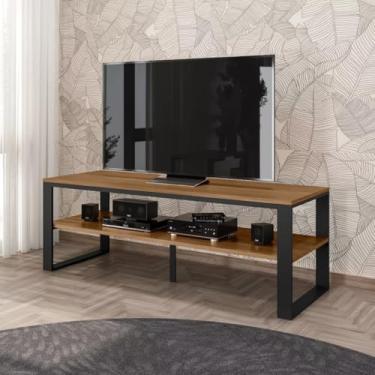 Imagem de Ecom Home - Rack Innovare Mesa de TV Industrial Moderna Sala de Estar