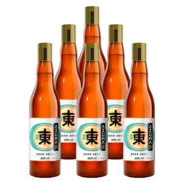 Imagem de Saquê Azuma Comum Sake Seco 600ml 6 Unidades