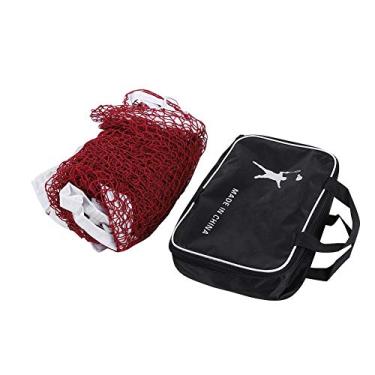 Imagem de Mesh de tênis de badminton de badminton profissional malha líquida de polipropileno durável Tamanho padrão da competição para treinamento esportivo branco vermelho 610 x 76 cm