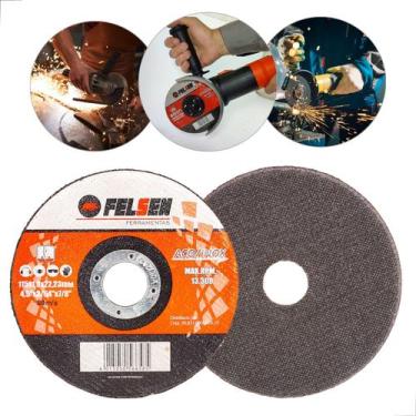 Imagem de Disco De Corte Fino Inox ferro aço 4.1/2 X 1,0 Esmerilhadeira o melhor