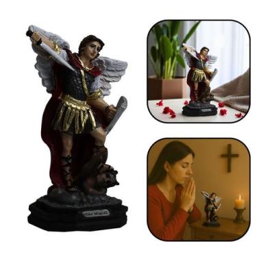 Imagem de Imagem São Miguel Arcanjo Resina 12 cm - FORNECEDOR 17