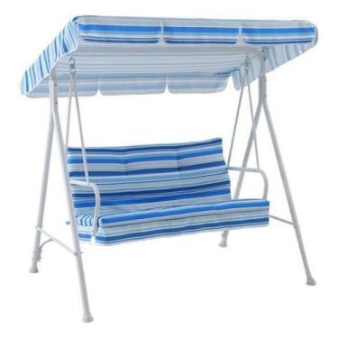 Imagem de Cadeira Balanco 3 Lugares Listrado 163X120 Cm Suporta 220 Kg - Just Ho