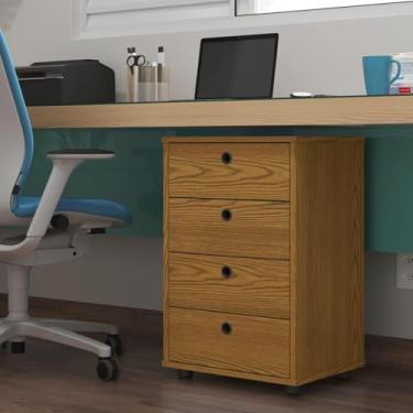 Imagem de Gaveteiro para Escritório Arquivo Para Documentos Gaveteiro Classic Freijó