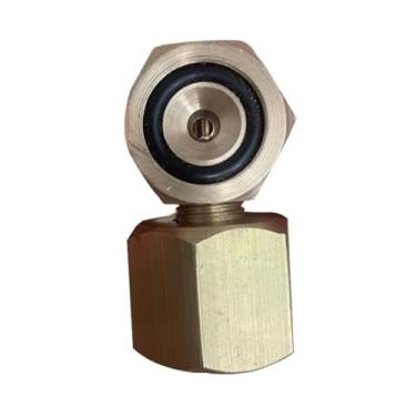 Imagem de oshhni Conector de cilindro de gás para mergulho autônomo Válvula de suprimento de tanque de ar Conversão de peça de alto desempenho Adaptador de encaixe de