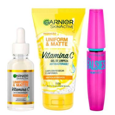 Imagem de Garnier + Maybelline Kit  Gel de Limpeza Facial + Sérum Facial + Másca