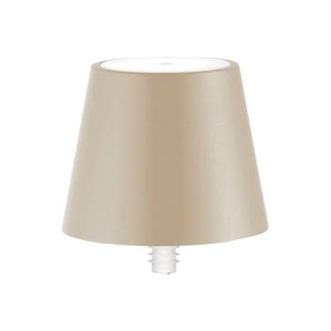Imagem de Zafferano – Luminária Poldina Stopper (Areia) LED 2200K–3000K c/Rolha de Silicone | Recarregável, Base de Contato e IP54 | Ideal p/Garrafas Decorativas e Uso Interno ou Externo