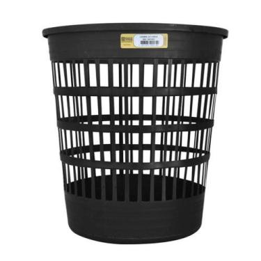 Imagem de Lixeira Plástica 10 Litros Telada Paredes Teladas - DTOOLS 28,5cm Altu
