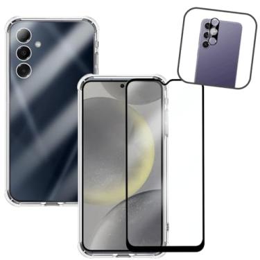 Imagem de Kit Capa Anti Impacto, Película de Nanogel e Protetor de Lente para Galaxy S24 Plus, Transparente