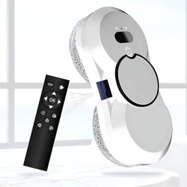 Imagem de Robô limpador de vidros inteligente com 5 modos de limpeza - ajustável para uso interno/externo, perfil fino de 70 mm para armações estreitas, capacidade de carga de 6 kg, movimento controlado re