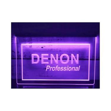 Imagem de Sinal De Néon LED Com Escultura 3D Denon Home Theater Áudio Arte De Pa