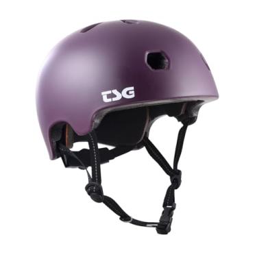 Imagem de TSG Capacete Meta Skate & Bike Com Sistema De Ajuste Por Dial, Para Ciclismo, Bmx, Skate, Patins, Roller Derby, E-Boarding, E-Skating, Longboard, Berinjela Acetinada, Tamanho G/Gg