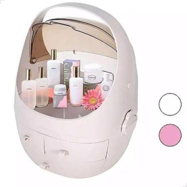 Imagem de Caixa Organizadora De Maquiagem Cosméticos Lorben Branco