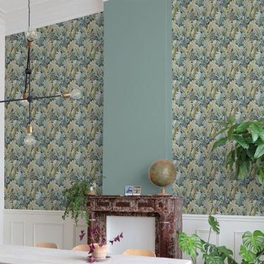 Imagem de Papel De Parede Ciara Folhagem Verde A58403