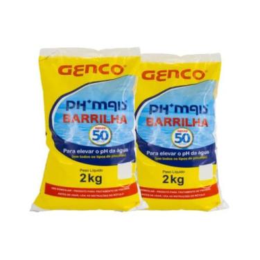 Imagem de Kit Com 2 Elevador De Ph Para Piscina Barrilha Ph Mais Genco