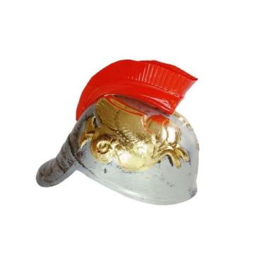 Imagem de Capacete Com Crista Vermelha - Studio Das Festas