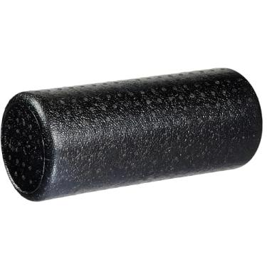 Imagem de JustGoFit Rolo De Massagem Miofascial Preto 30cm – Alta Densidade Para Alívio Muscular E Exercícios De Reabilitação