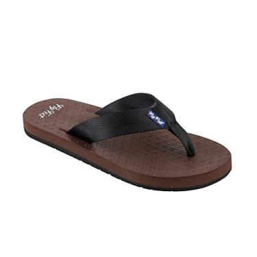 Imagem de Sandália Ortopédica Fly Feet Masculina, Ortho Pauher, Marrom, 41/42