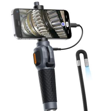 Imagem de Boroscópio Teslong de articulação bidirecional com sonda de 5 m USB-C