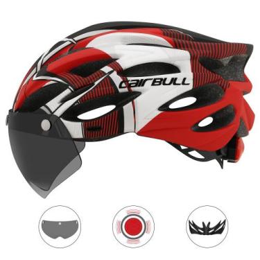 Imagem de Capacete Ciclismo Mtb Com Viseira Magnética Led Ultraleve - Cairbull, 