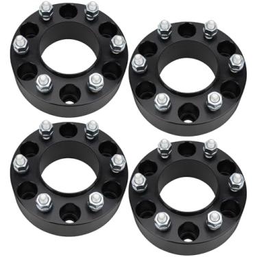 Imagem de BRTEC Adaptador de roda de 6 x 5,5 cm de espessura M12x 1,5 pinos 93,1 mm furo 6 x 139,7 mm espaçadores de roda para Ford Bronco 2021-2023 / Ranger 2013-2022 4 peças