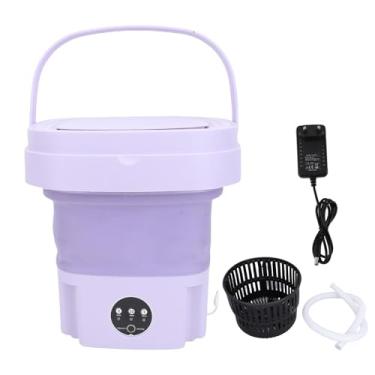Imagem de HEEPDD Máquina de Lavar Portátil Mini Lavadora 11l Dobrável Com Lavagem Automática 3 Configurações de Temporizador 2 10 15 Minutos para Apartamento Dorming Hotel Viaje (Plugue da UE)