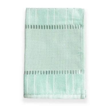 Imagem de Toalha de Rosto Dohler Buettner Para Bordar Bella Liso 50x80cm, Verde 