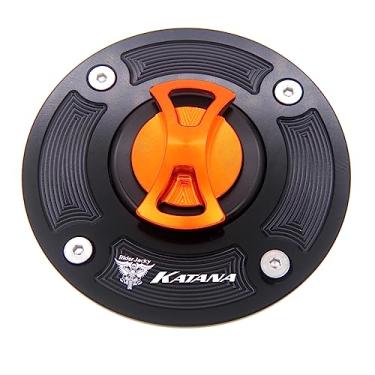 Imagem de Riderjacky Tampa do tanque de combustível de motocicleta sem chave para Suzuki KATANA 600 750 1998 1999 2000 2001