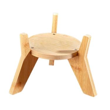 Imagem de ＫＬＫＣＭＳ Suporte para dispensador de bebidas, suporte de madeira para exposição, para jarra de vidro, para jarra de limonada, para vaso de flores, para aquário