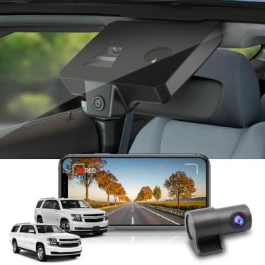 Imagem de Fitcamx Frente 2160P+Traseiro 1080P Dash Cam Adequada para Chevy Suburban & Tahoe 2015-2020 (com Auto-Dimming), OEM Estilo, DUAL HD Vídeo, WiFi & APP, Loop Gravação, Gravidade Sensor, 128GB Cartão