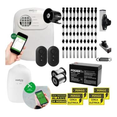 Imagem de Kit Cerca Elétrica e Alarme ANM 24 NET XEL 5001 para 70 Metros de Muro