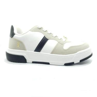 Imagem de Tênis Vizzano Feminino 1455104, 35, Branco, Branco off, Preto