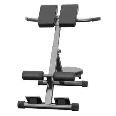 Imagem de Banco de academia, cadeira romana, dobrável, altura abdominal, treinador de força, banco de hiperextensão, banco de extensão traseira ajustável para cargas de academia em casa, equipamentos de