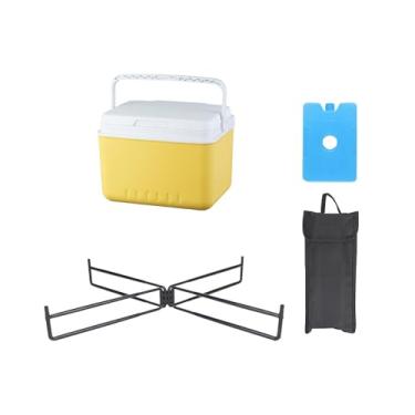 Imagem de Generic Caixa térmica portátil isolada, refrigerador, refrigerador, caixa de gelo para praia, acampamento, churrasqueira ao ar livre, 6l