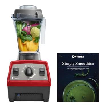 Imagem de Vitamix Propel 510 - Liquidificadora de hélice com programas de mistura predefinidos, grau profissional, capacidade de 40 onças, livro de receitas Simply Smoothies, vermelho