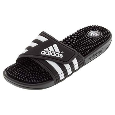 Imagem de adidas Sapatilhas femininas Adissage, Preto/Preto/Branco, 38