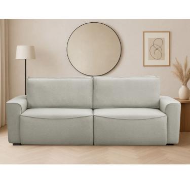 Imagem de Sofá 4 Lugares Retrátil Reclinável 250cm Linho Nobile Ferguile