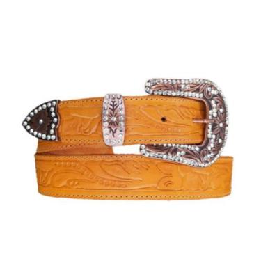 Imagem de cinto country feminino fivela cor cobre - Seria Rio Negro, Amarelo, 13