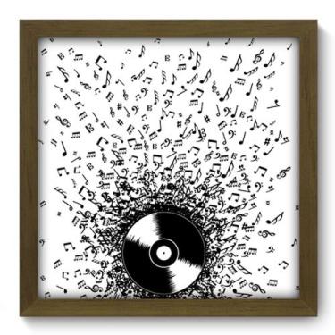 Imagem de Quadro Decorativo - Notas - 33cm x 33cm - 043qdgm - Allodi