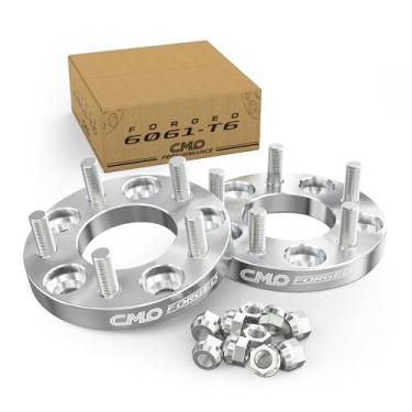 Imagem de Customadeonly Espaçadores de roda forjados 5 x 4,75 20 mm (2 peças, 13/40.6 cm, furo de 87,1 mm, pinos M14 x 1,5) compatíveis com Camaro, espaçador para Range Rover Discovery 5 x 120,7 Lug Centric