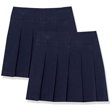 Imagem de The Children's Place Saia plissada para meninas, Tidal pacote com 2, 6 Slim