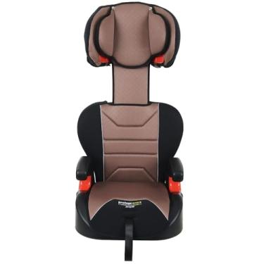 Imagem de Cadeira de carro para crianças de 15 a 36 kg, grupos II e III, caramelo, apoio de cabeça ajustável, encosto reclinável