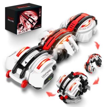 Imagem de Carro de controle remoto BAZADER Snake 360 Roll com LED 60min e 2 bate