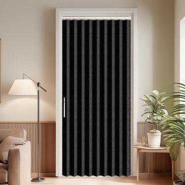 Imagem de Porta acordeão AJAZZ Blackout Black 44x78cm com haste e acessórios