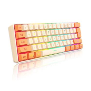 Imagem de Teclado para jogos Snpurdiri 60% RGB retroiluminado ultracompacto de 6