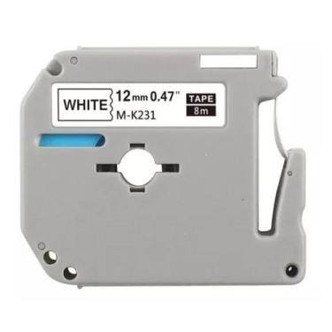 Imagem de Fita Compativel Rotulador MK231 12mm Branco Masterprint