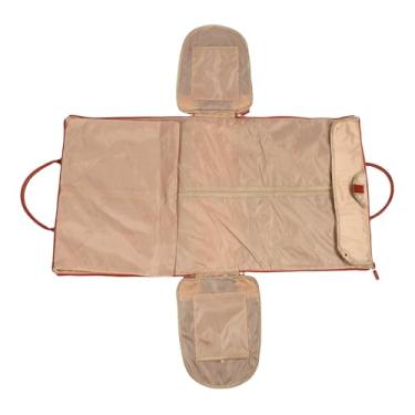 Imagem de RiToEasysports Bolsa de Terno de Couro PU de Grande Capacidade, Mochila Com Compartimento de Sapatos e Alça de Ombro para Viajantes de Negócios (Marrom)