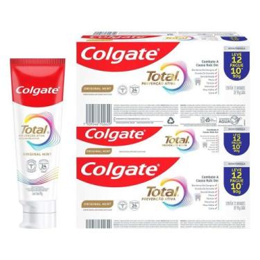 Imagem de Creme Dental Colgate Original Mint Total Prevenção Ativa 90g - Embalag