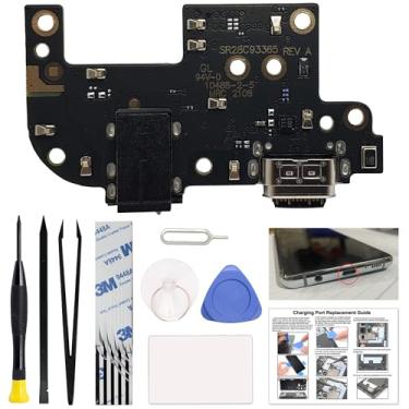 Imagem de Substituição da porta de carregamento compatível com Moto G Stylus 2021 5G XT2131 Series, inclui guia e ferramentas